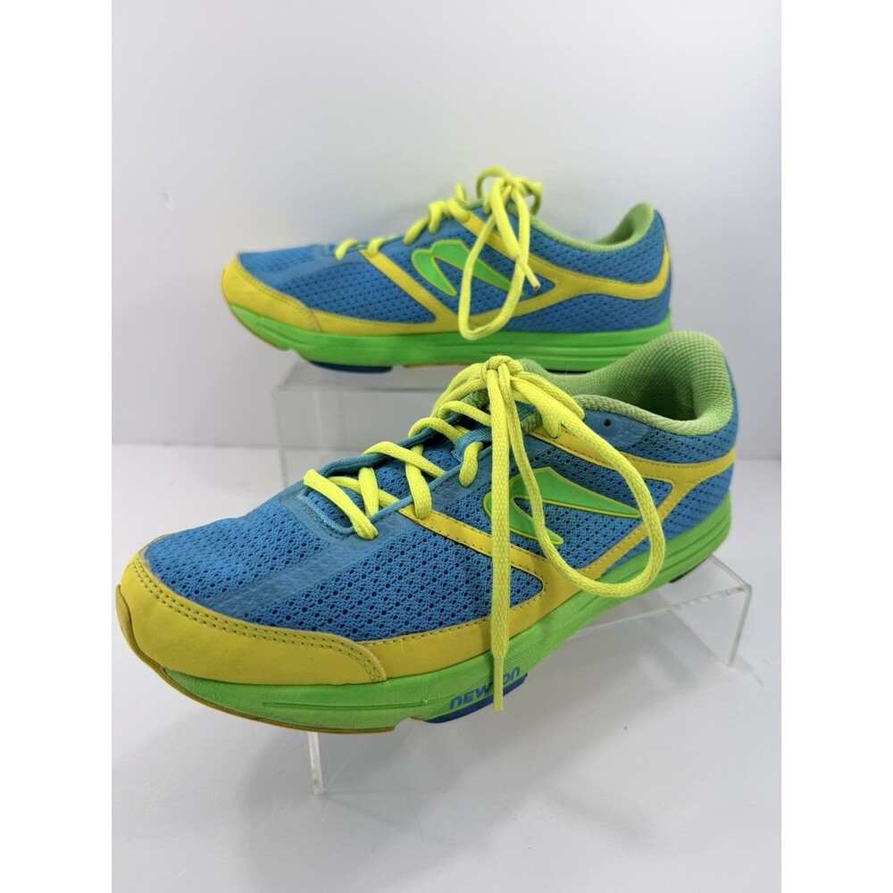 Newton Women's Energy 004213 Blue Green Yellow Running Shoes Sneakers Size 9.5